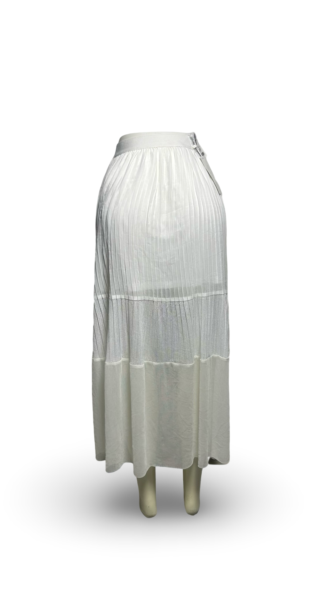 LUCKY PARIS WOMENS MAXI SKIRT WHITE