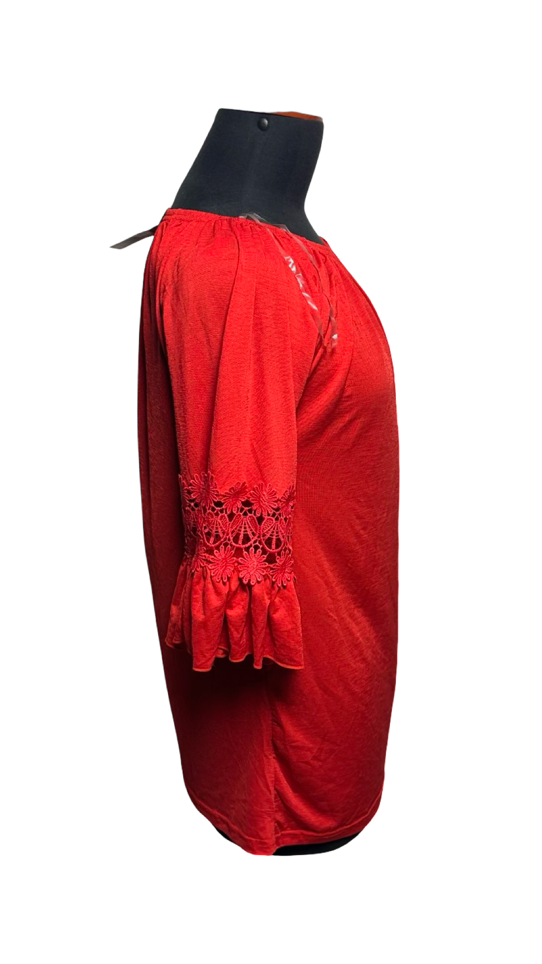 WIN WIN WOMENS RED BLOUSE NEW WITH TAGS