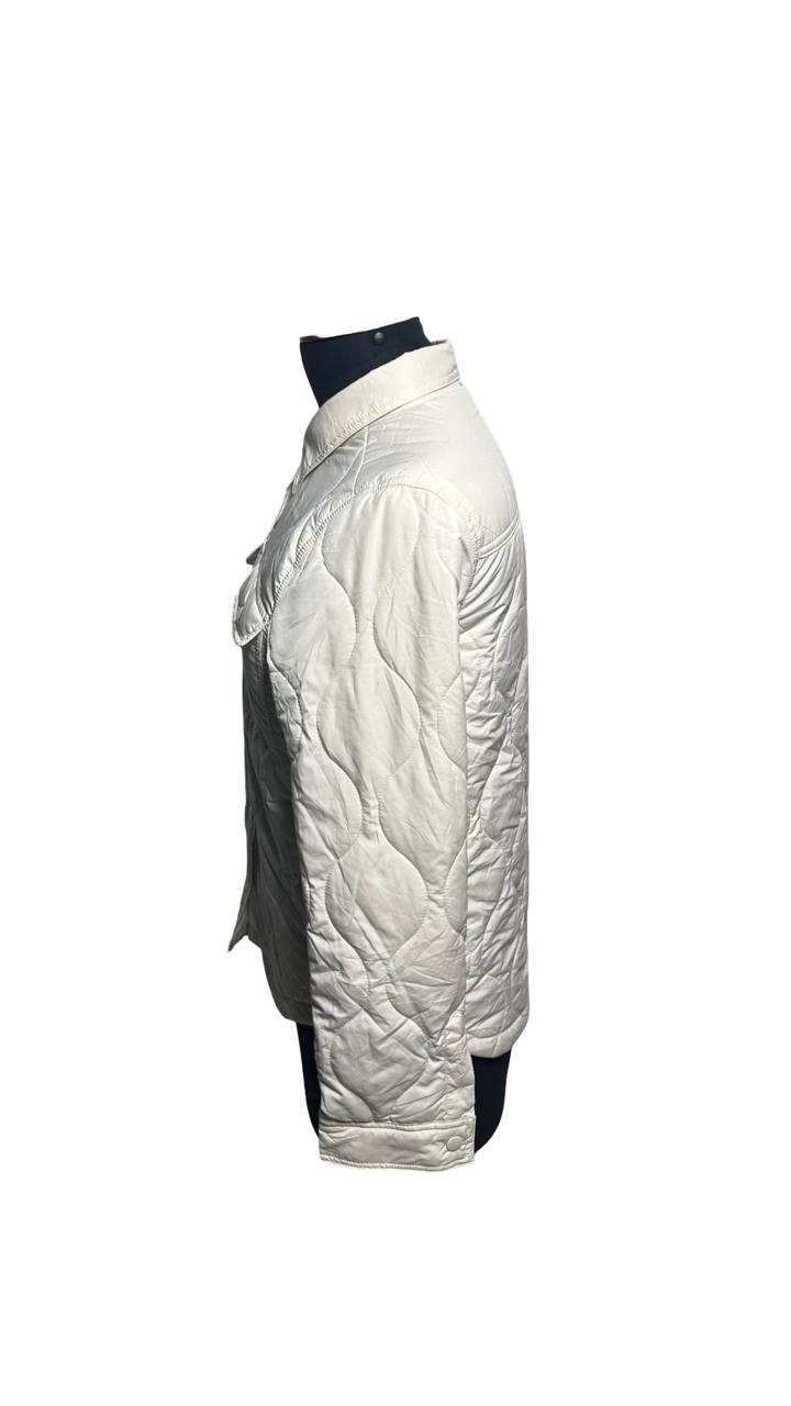 NWT women's quilted long sleeve jacket Love Tree Size M green moss color