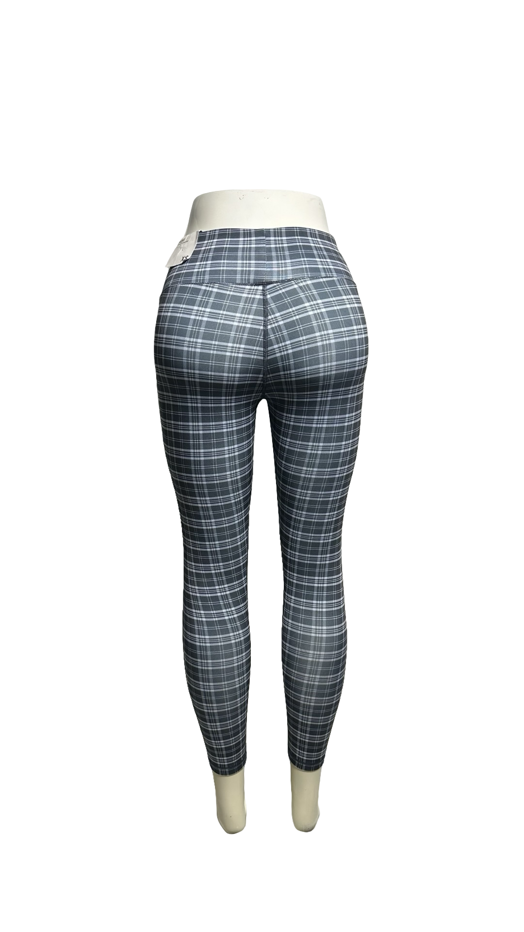 Plaid Flex Crossover High-Rise Leggings