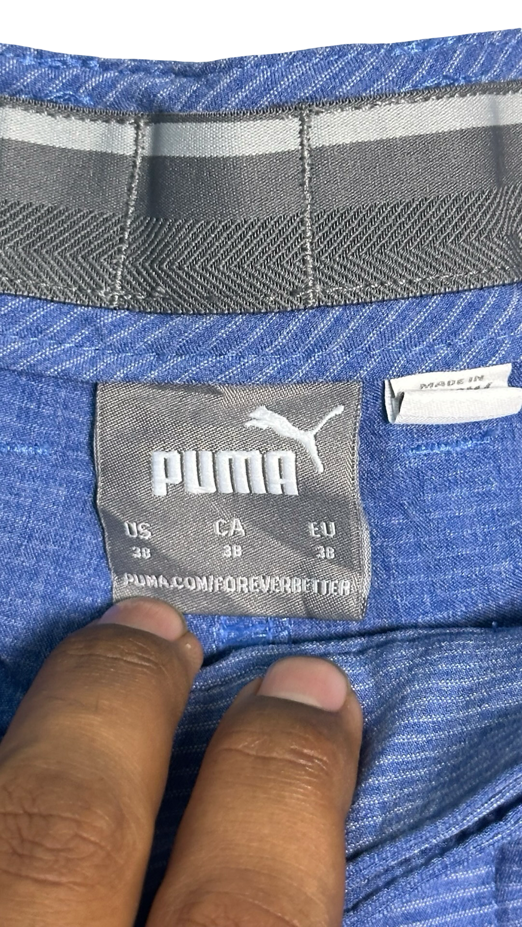 PUMA MENS GOLF SHORT light Blue 38 Waist