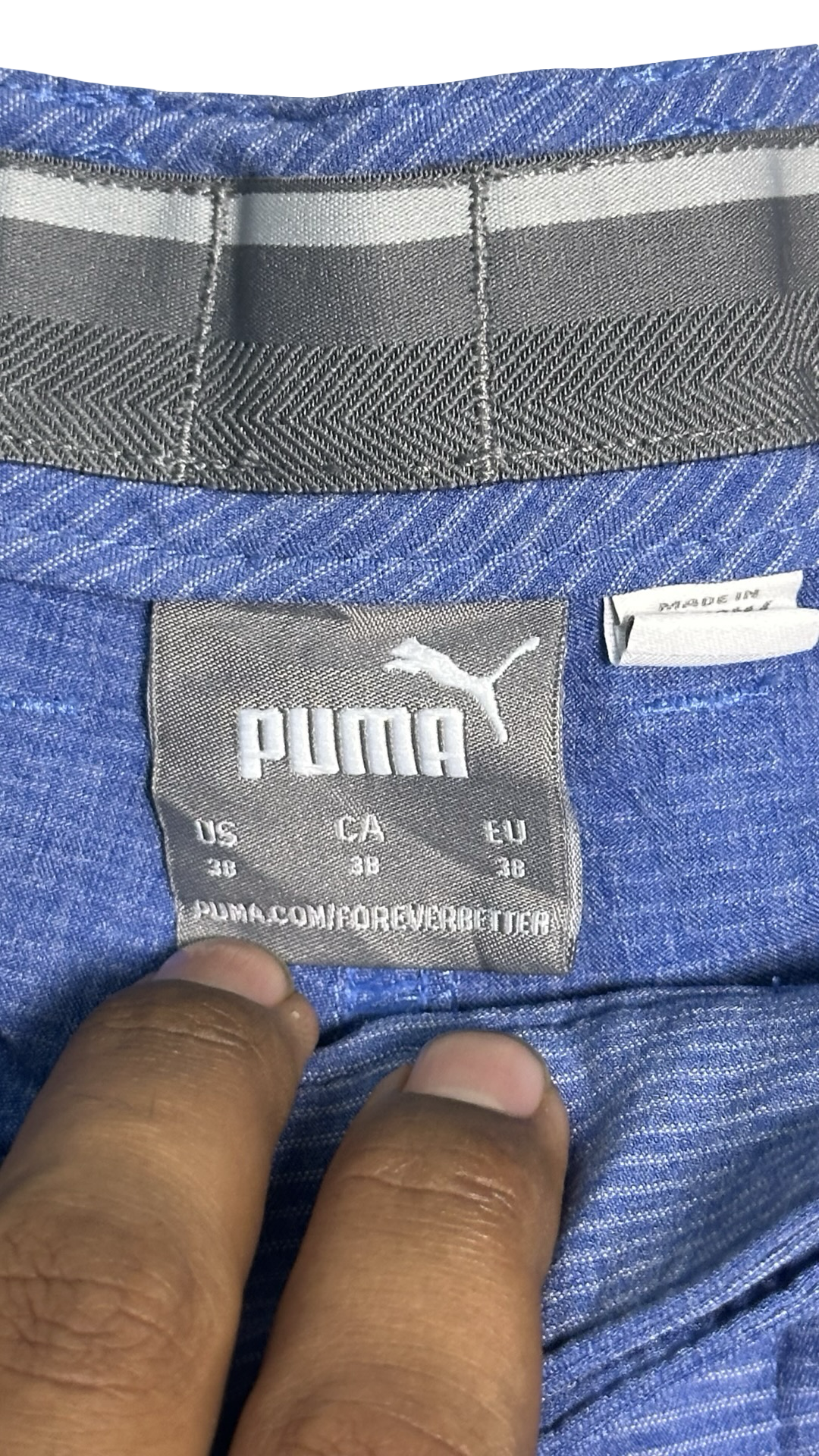 PUMA MENS GOLF SHORT light Blue 38 Waist