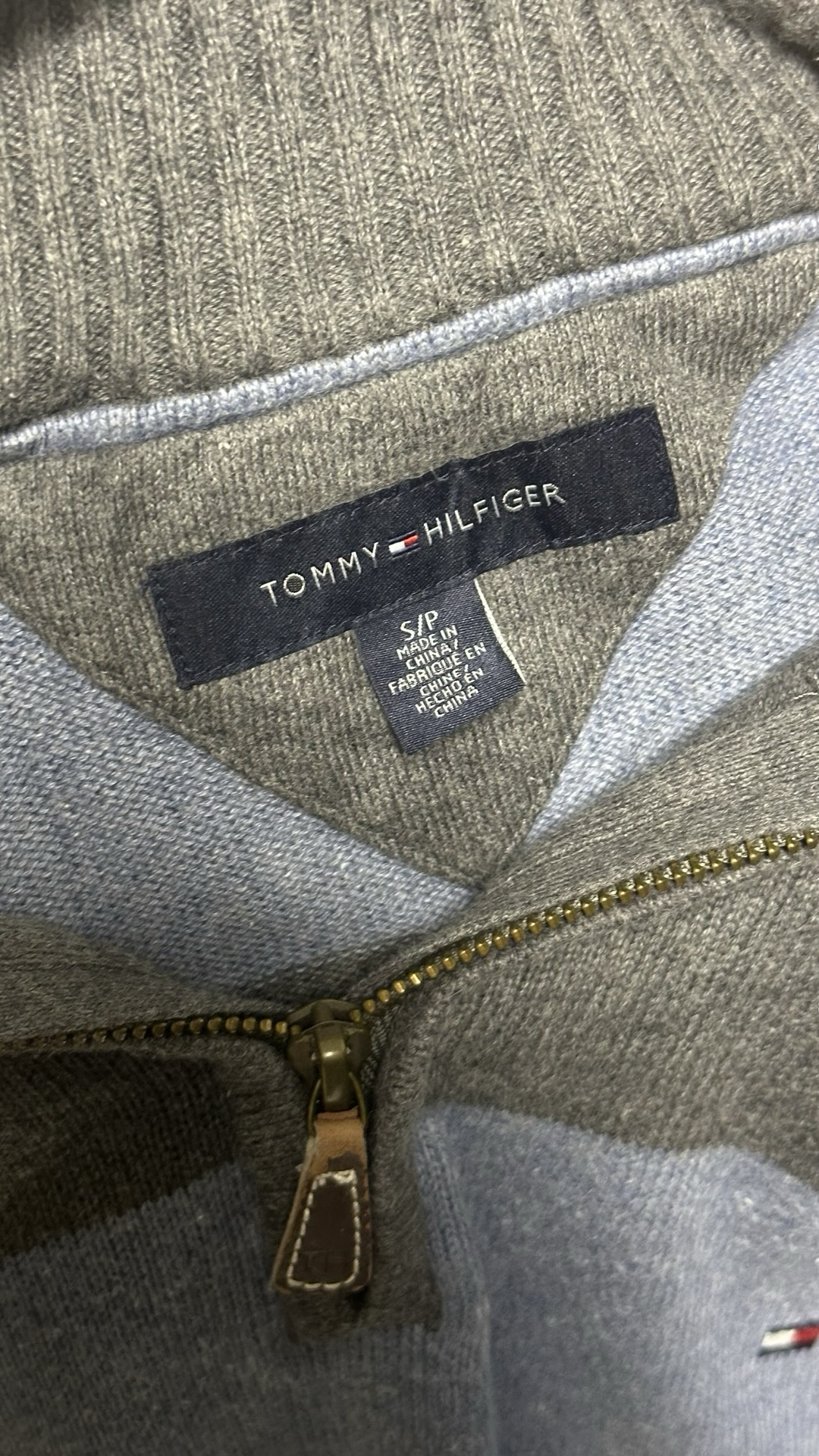 VINTAGE TOMMY HILFIGER MENS 1/4 ZIP