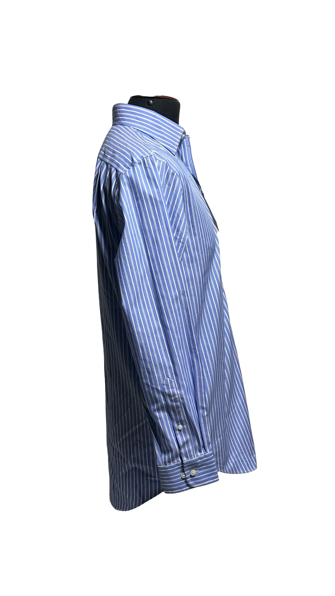 NWT Croft & Barrow Dress Shirt Men's 15.5 - 32/33 Blue w Stripes Cotton MSRP $60NWT