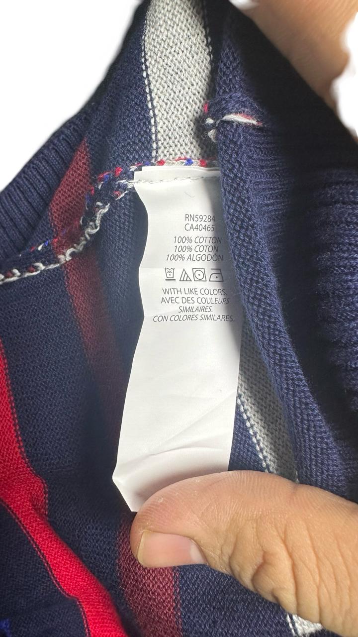 Place Womens Stripe Sweater Belle Noel Crewneck Pullover