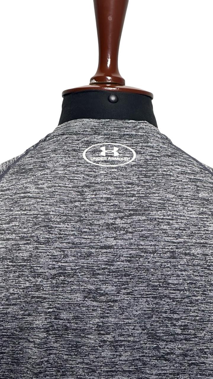 Under Armour Basic Short Sleeve Gray Solid Crew Neck T-shirt