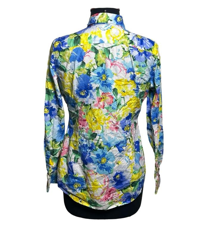 Women's Lauren Ralph Lauren Floral Print Long Sleeve Button Down Shirt Sz 10