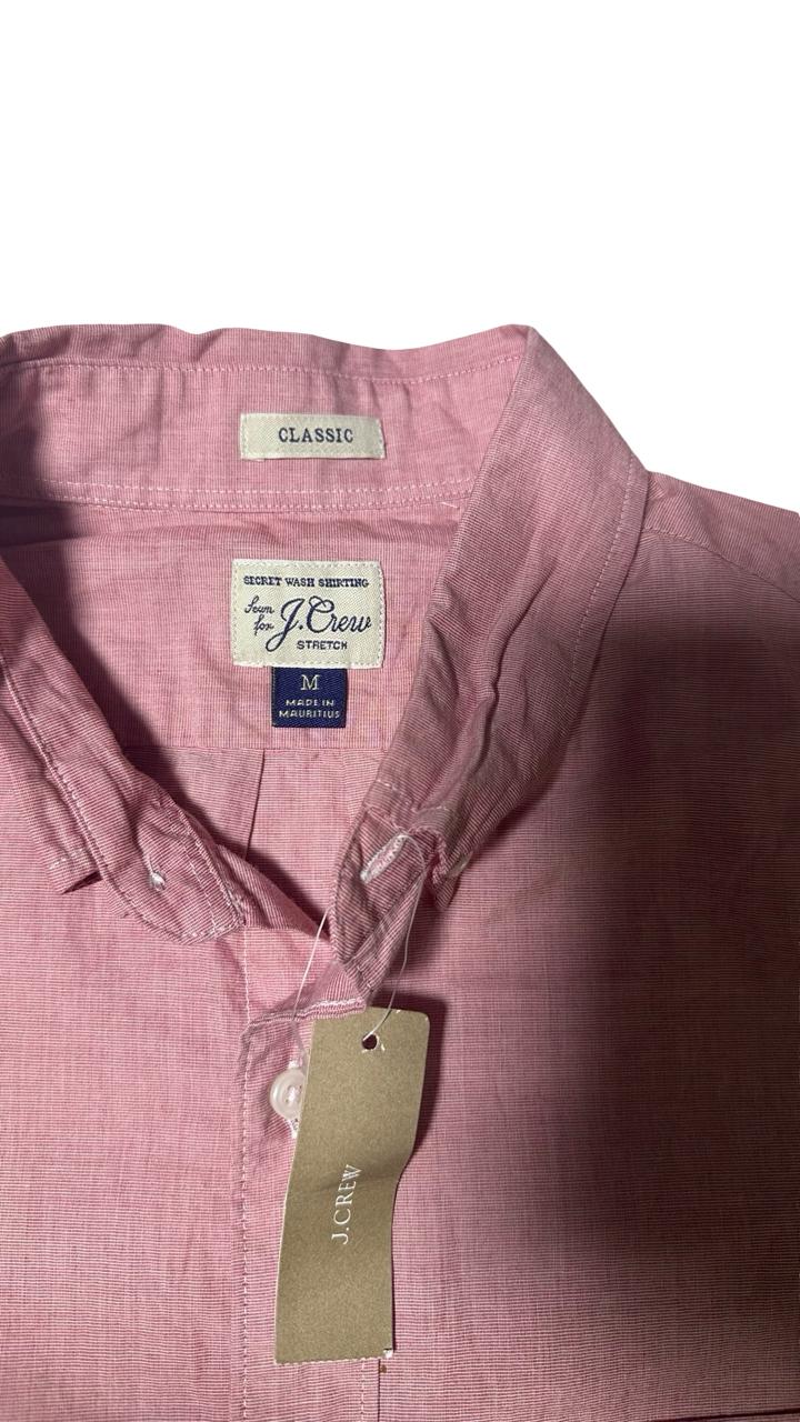 J Crew Men's Organic Cotton Secret Wash Stretch Shirt