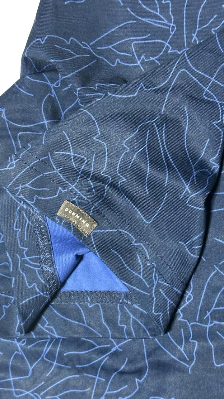 Dunning Golf Polo Shirt Mens Navy Blue