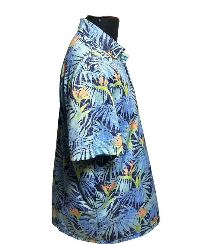 IZOD Saltwater Birds of Paradise Tropical Men's Polo Golf Shirt Relaxed/Classic