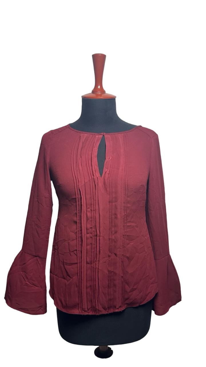 White House Black Market Blouse Size 0 Red