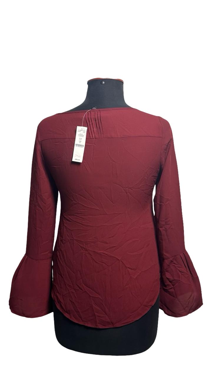 White House Black Market Blouse Size 0 Red