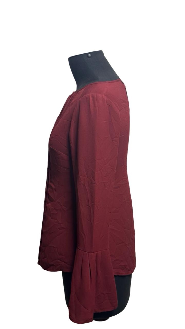 White House Black Market Blouse Size 0 Red
