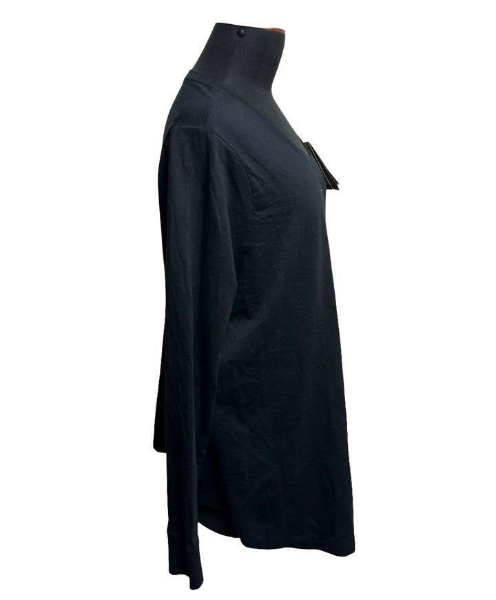 Calvin Klein Roll Up Sleeve V-neck Blouse