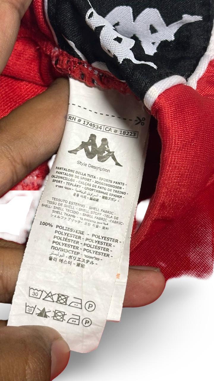 Vintage Kappa 90's Track Pants Red
