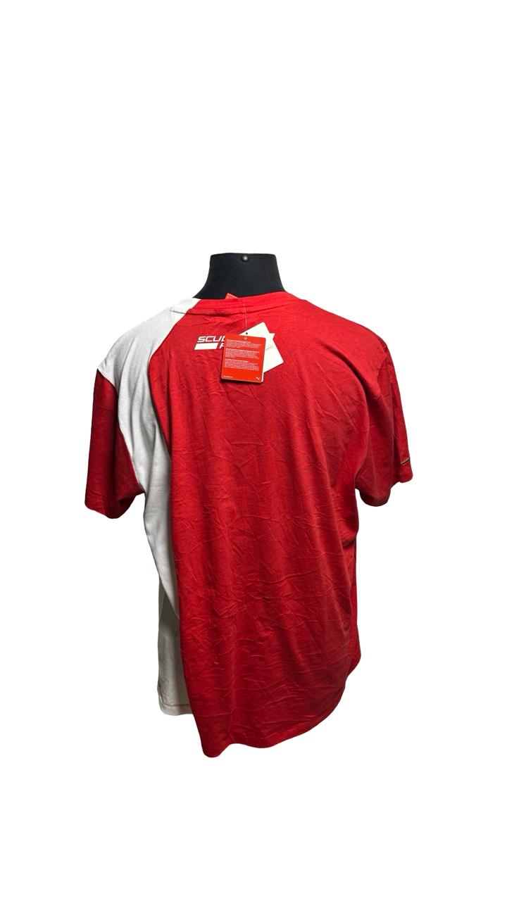 Ferrari Mens Puma Red White Short Sleeve T Shirt Size XL