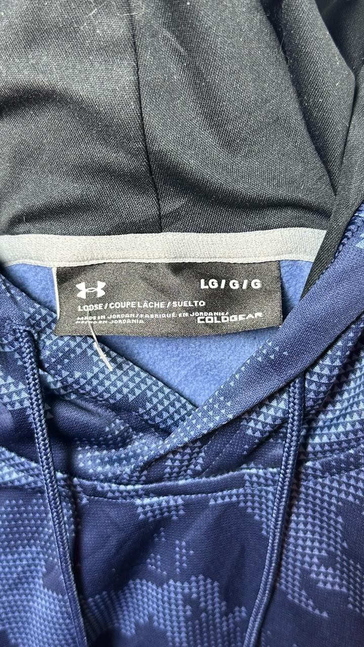 UNDER ARMOUR Mens cold gear hoodie navy blue