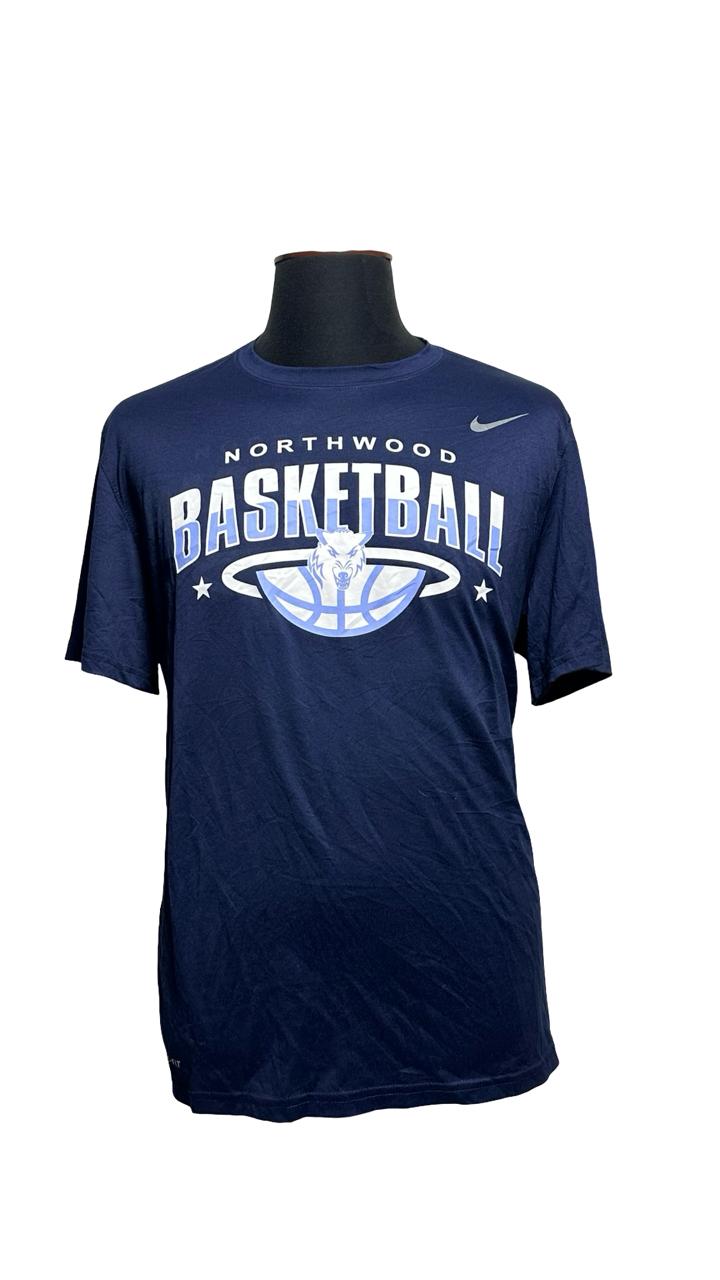 Mens Nike Basketball Navy Blue Short Sleeve Tshirt Size Large