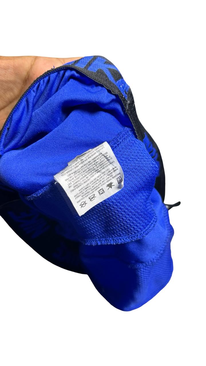 Nike Dri Fit Men Shorts Medium Blue 100% Polyester Drawstring Athletic Fit Sweat