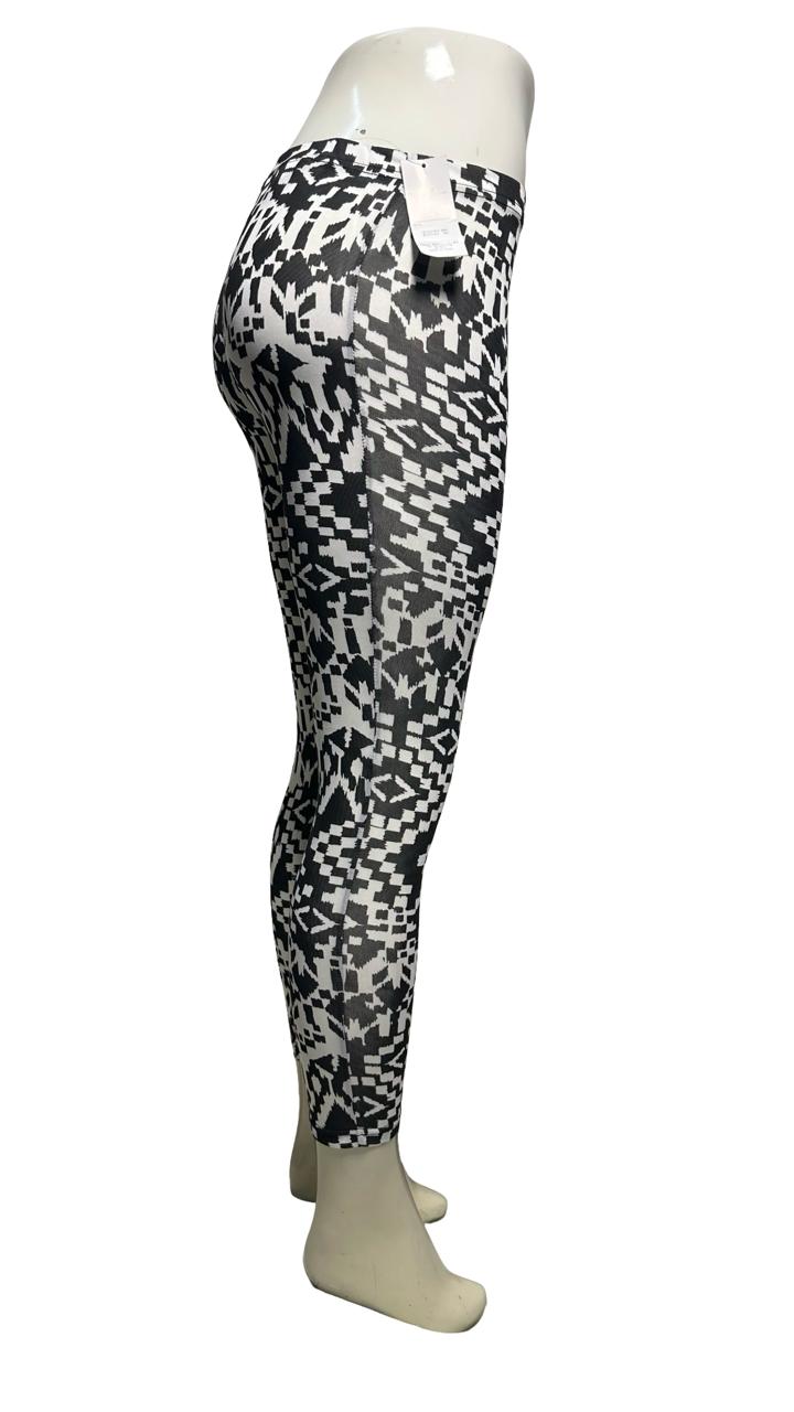 Lazy dazy Glitch Print Leggings Black/White
