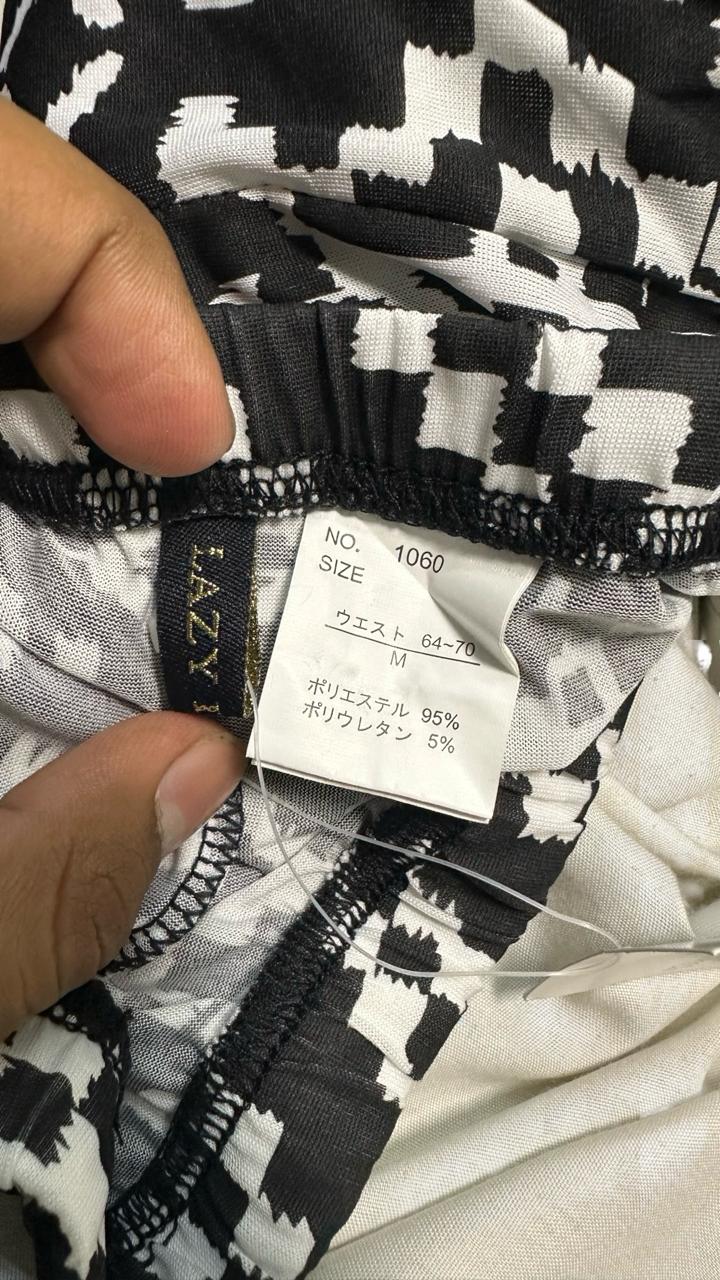 Lazy dazy Glitch Print Leggings Black/White
