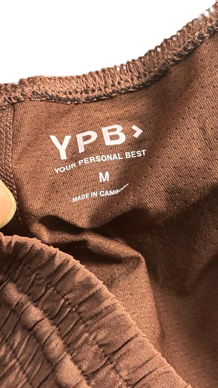 Abercrombie & Fitch XXL YPB Running Shorts W Bike Short Lining Brown Multi