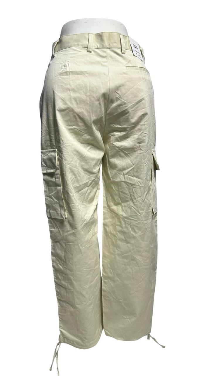 Zara women's Premium Essentials Woven Ripstop Cargo Pants