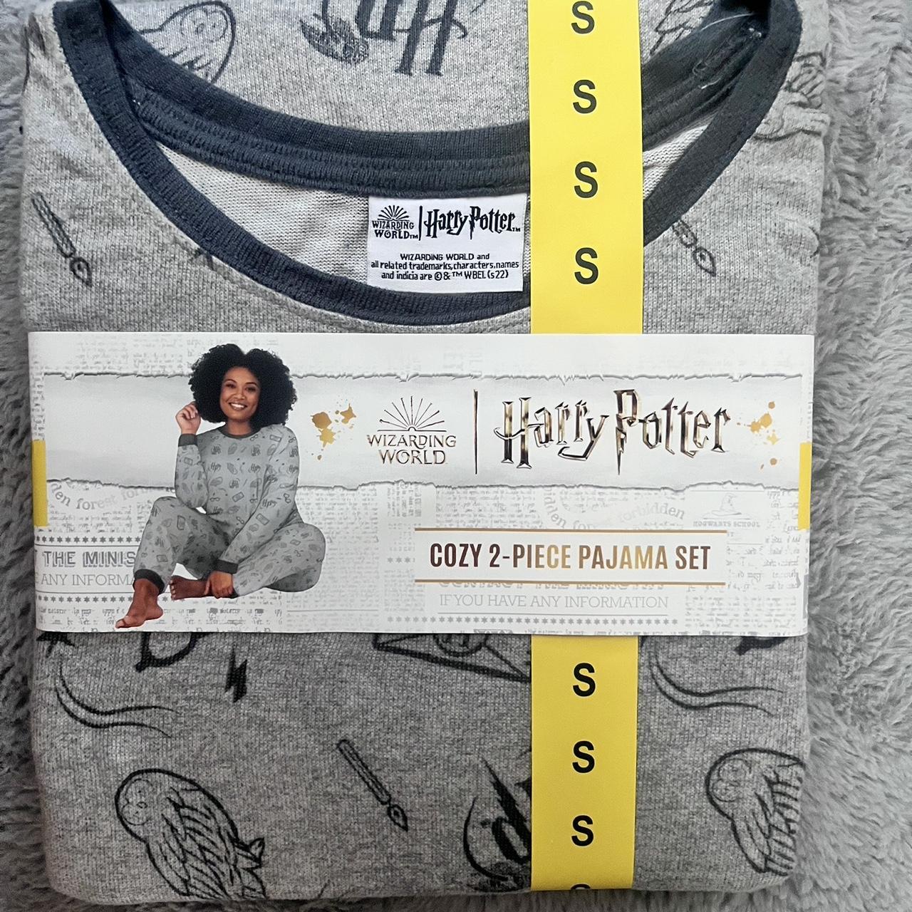 Harry Potter Ladies' 2 Piece Cozy PJ Lounge Pajama Set Gray