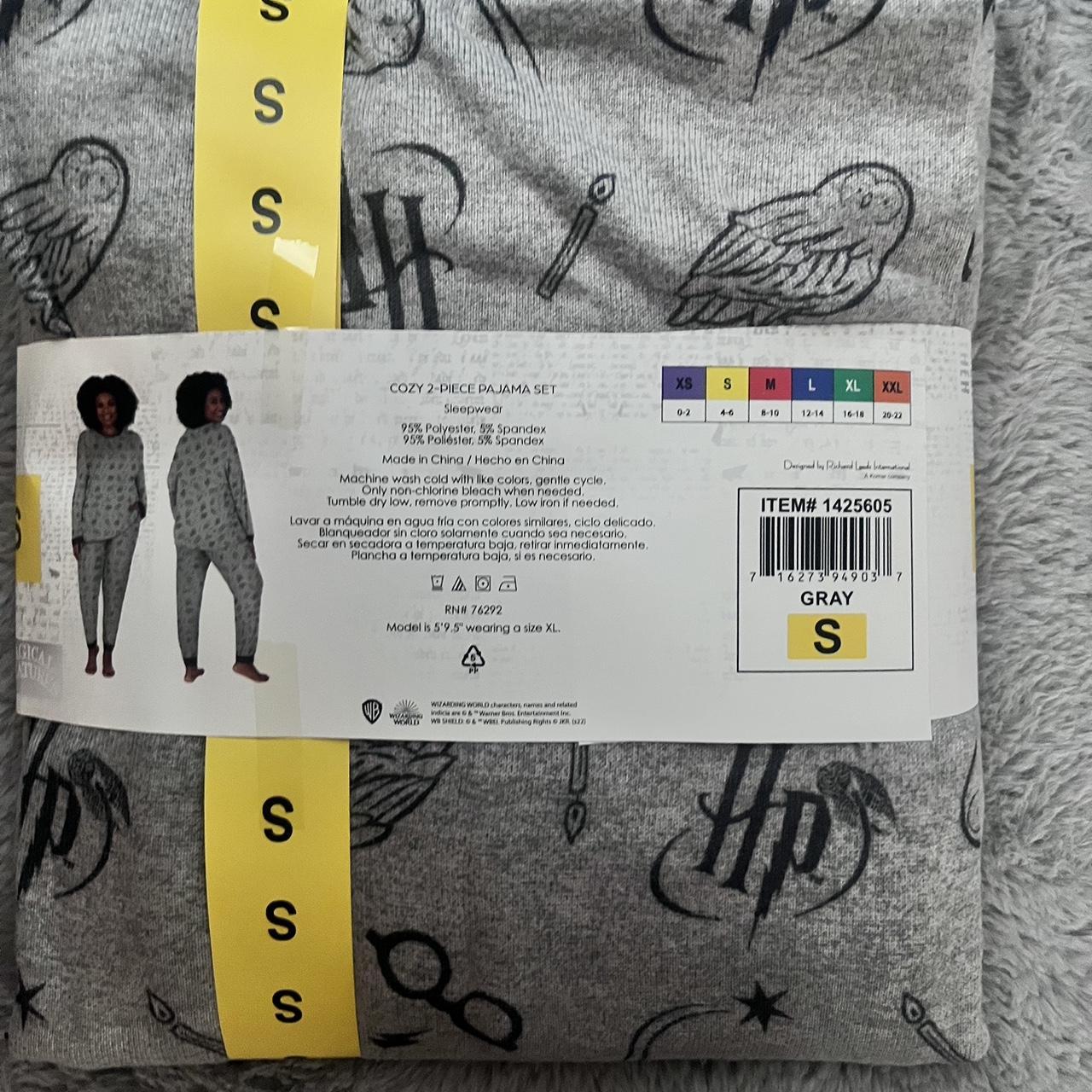 Harry Potter Ladies' 2 Piece Cozy PJ Lounge Pajama Set Gray