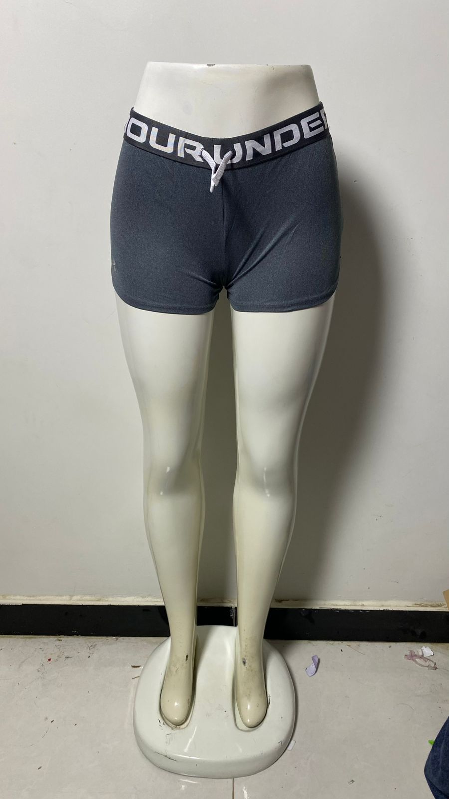 Under Armour Women's Grey and Black Shorts