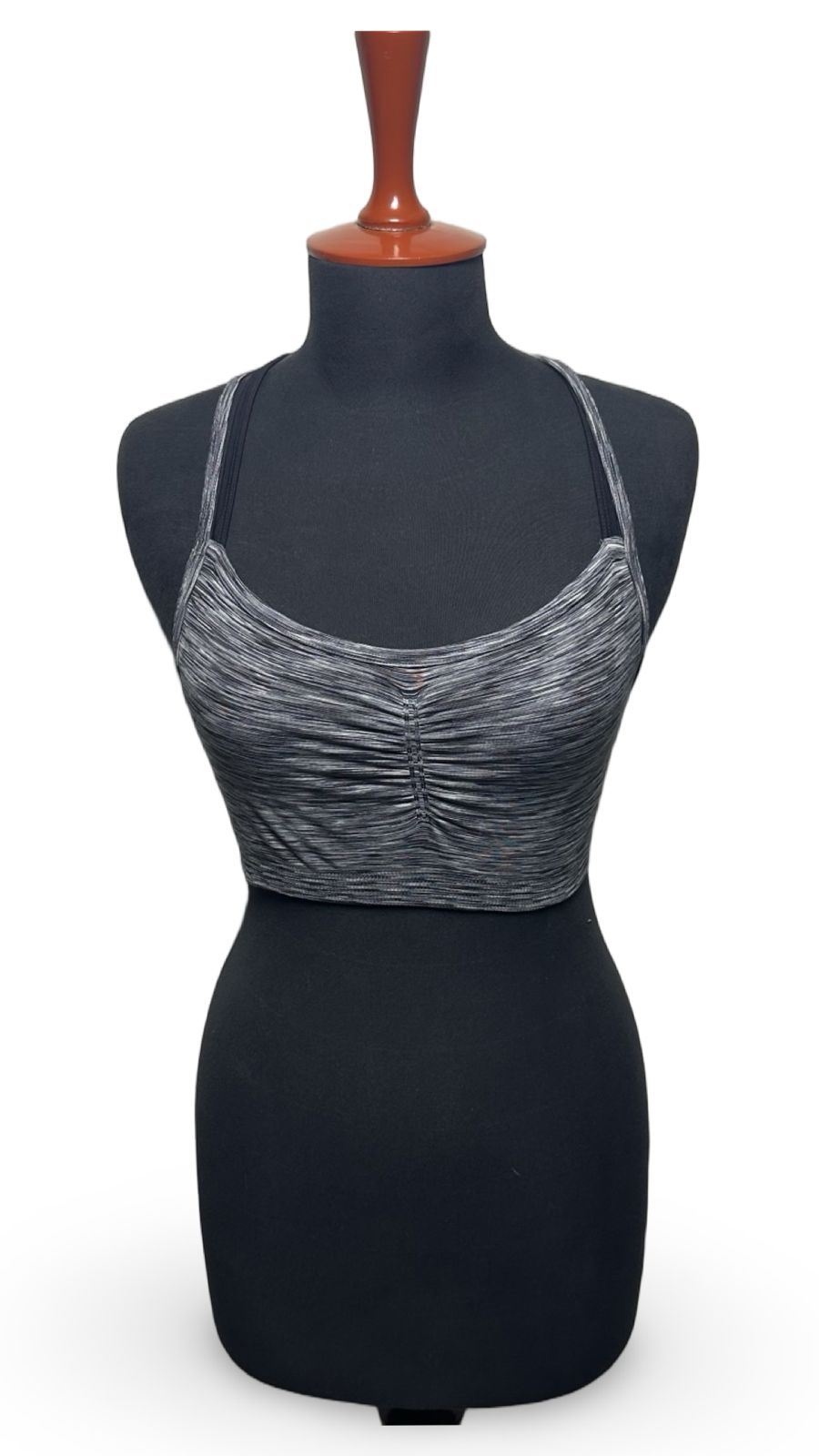 Athleta Sport Bra Small Crop Top Strappy Back Yoga Athletic Pull On