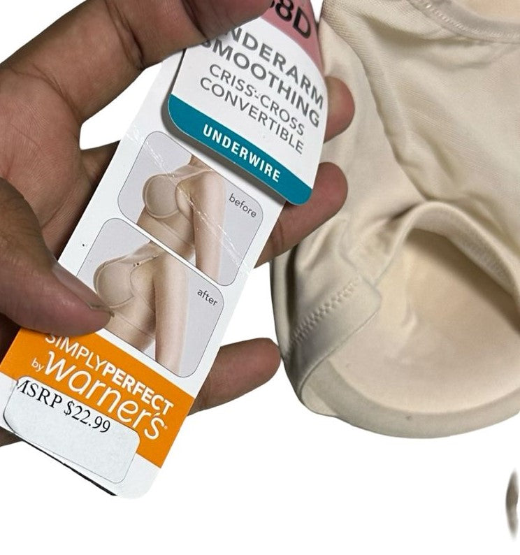 Warner's Underwire Bra T-Shirt Elements of Bliss Convertible Cushioned