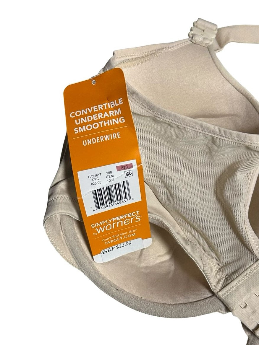 Warner's Underwire Bra T-Shirt Elements of Bliss Convertible Cushioned