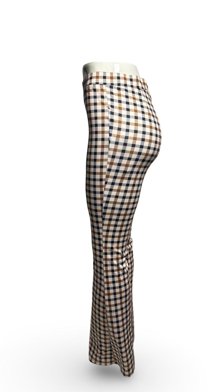 Halara Style Plaid Bell Bottom Pants