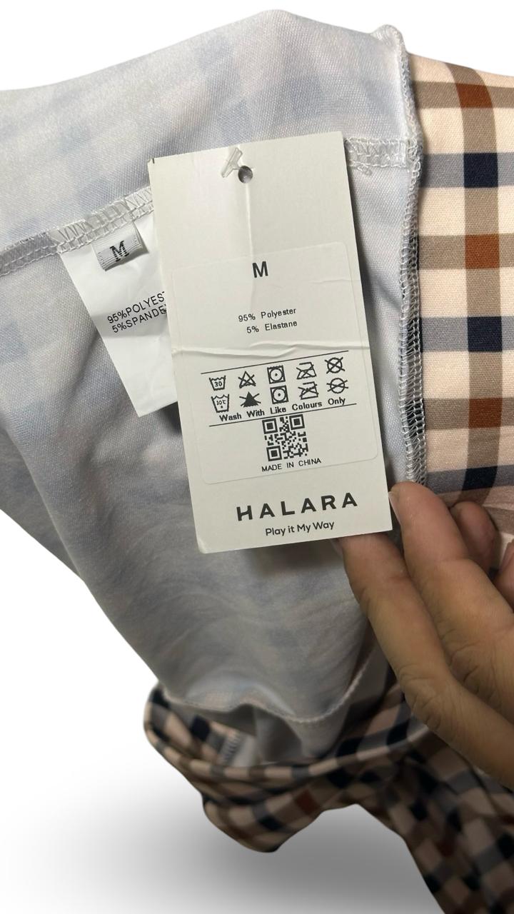 Halara Style Plaid Bell Bottom Pants