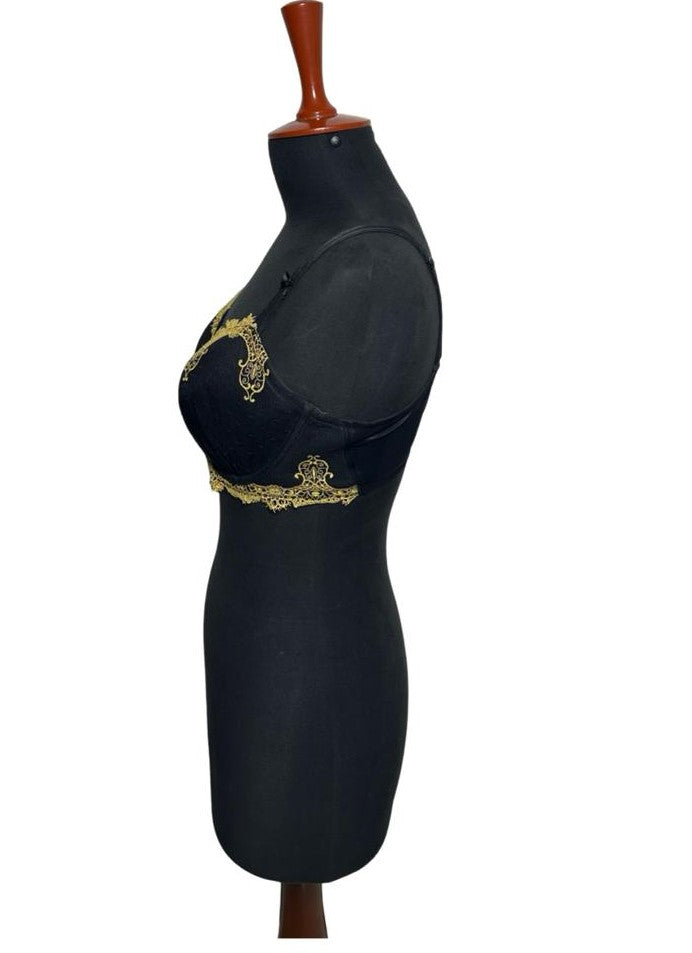 Soma Limited Edition Decadence Full Coverage FCC Lined Bra in Decadent Black