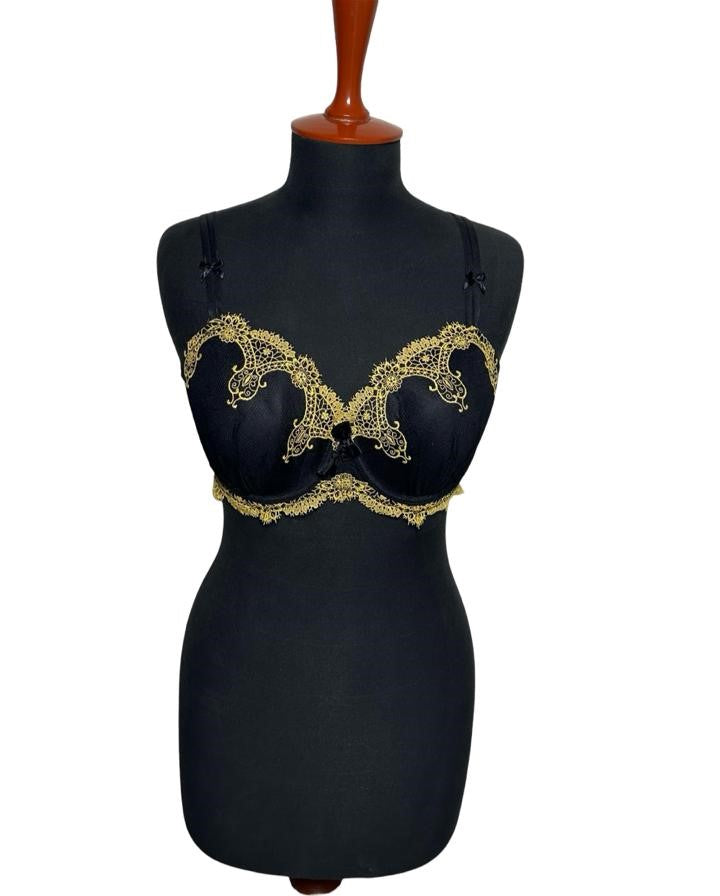 Soma Limited Edition Decadence Full Coverage FCC Lined Bra in Decadent Black
