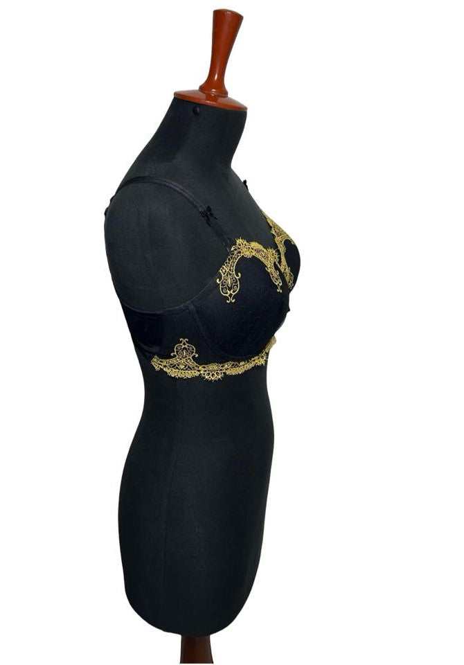 Soma Limited Edition Decadence Full Coverage FCC Lined Bra in Decadent Black