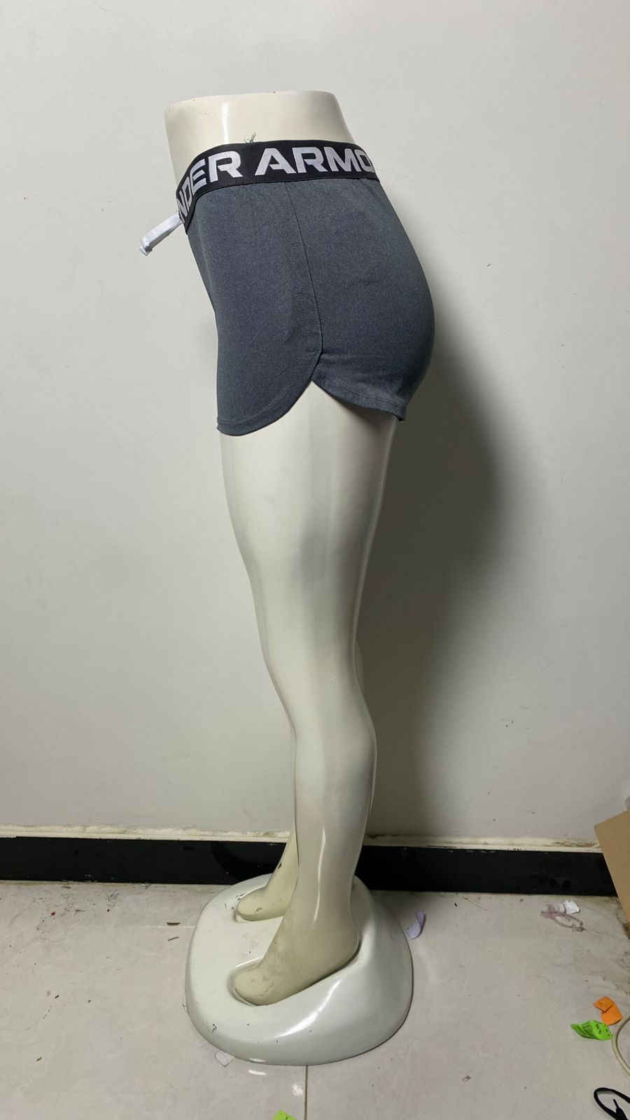 Under Armour Women's Grey and Black Shorts