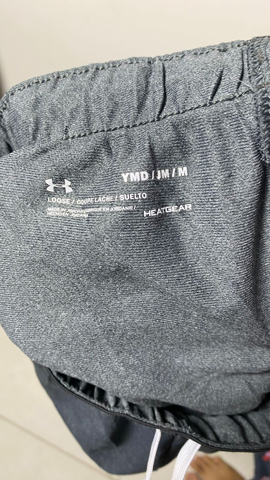 Under Armour Women's Grey and Black Shorts