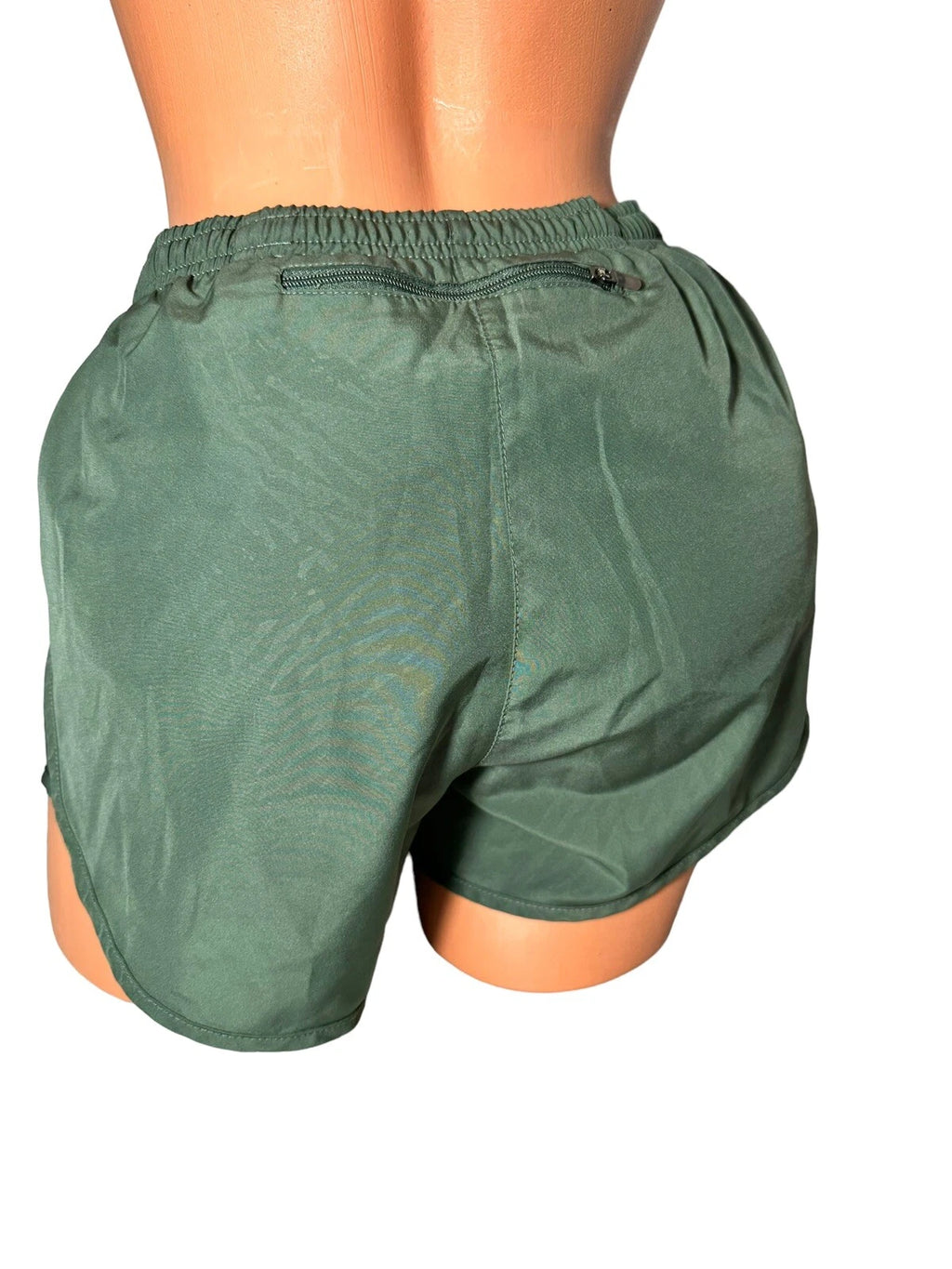 NIKE Womens Dri-Fit Training Tempo Running Shorts Olive Green